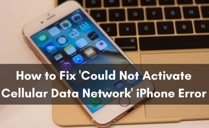 Could Not Activate Cellular Data Network